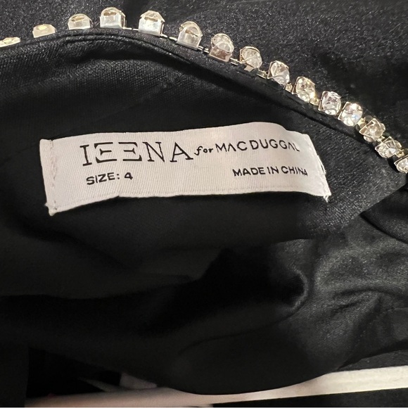 MAC DUGGAL NWT 26583 Black Sleeveless Crystal Scoop Column Gown SIZE 4 - Picture 10 of 11